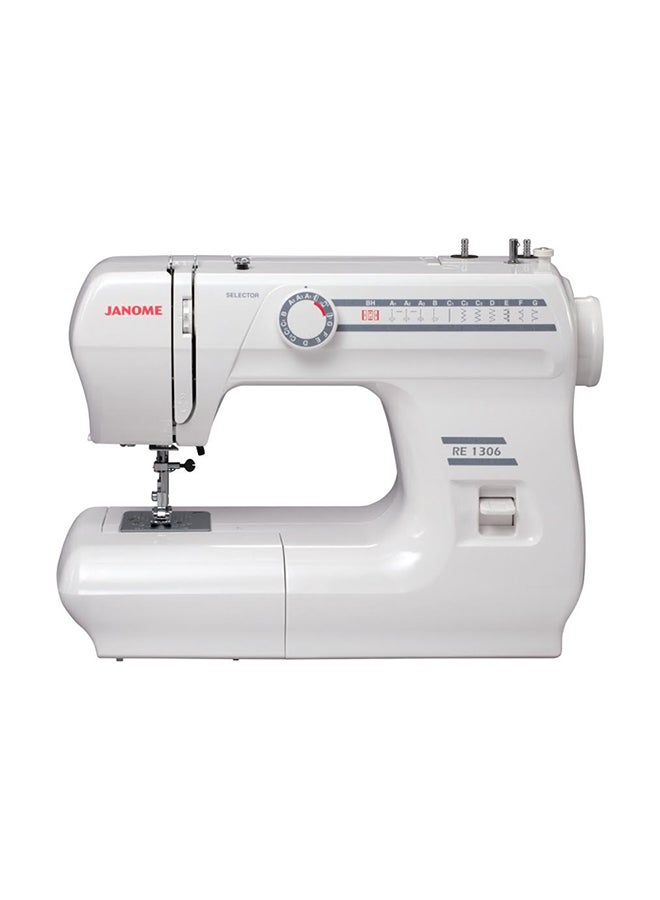 Janome Electric Sewing Machine RE1306 White