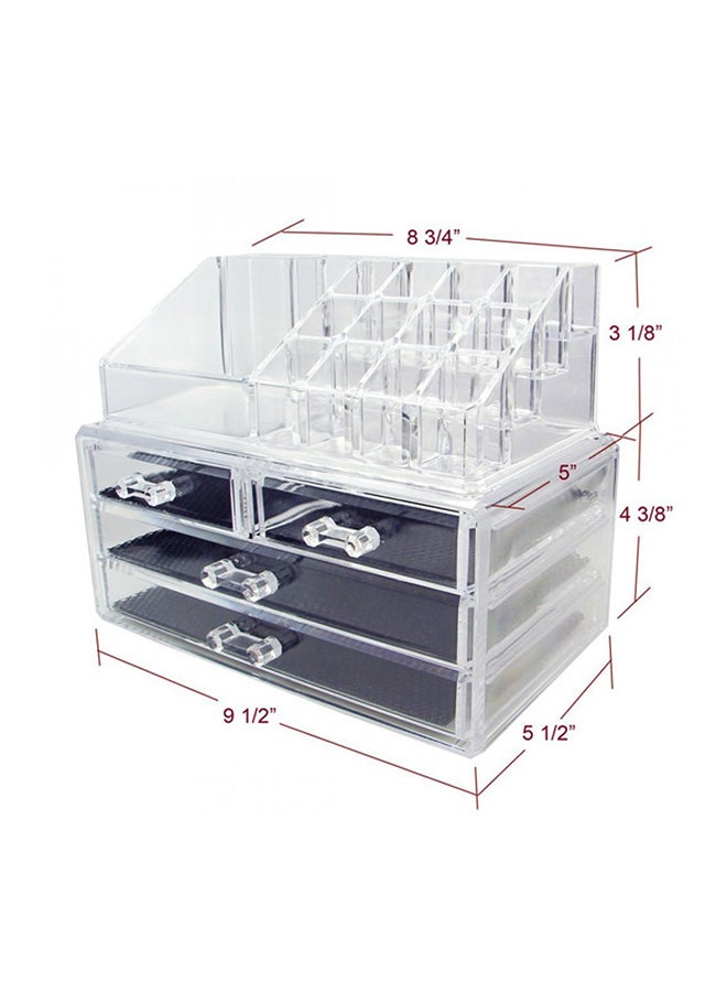 Alhoora Cosmetic Organizer Clear - Image 2
