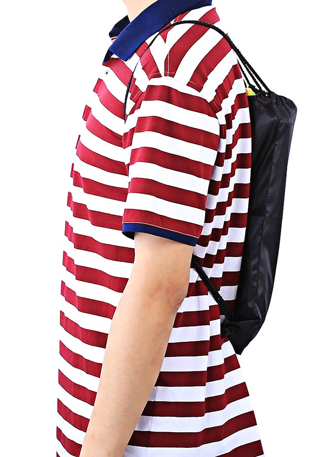 Drawstring Backpack Black - Image 5