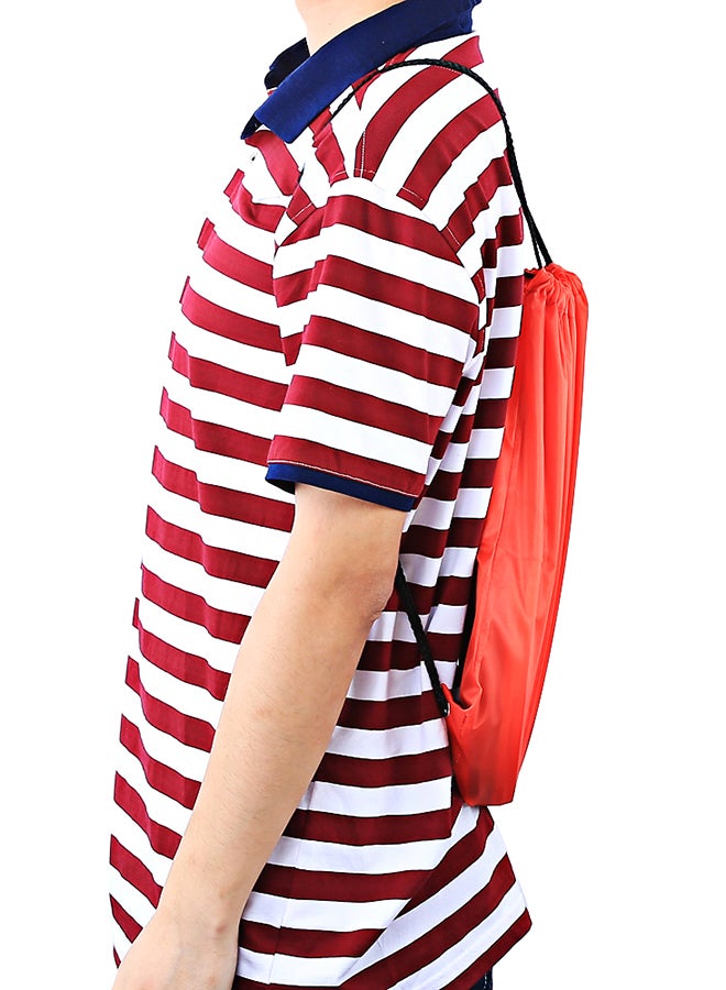 Generic Drawstring Backpack Red  - Image 5