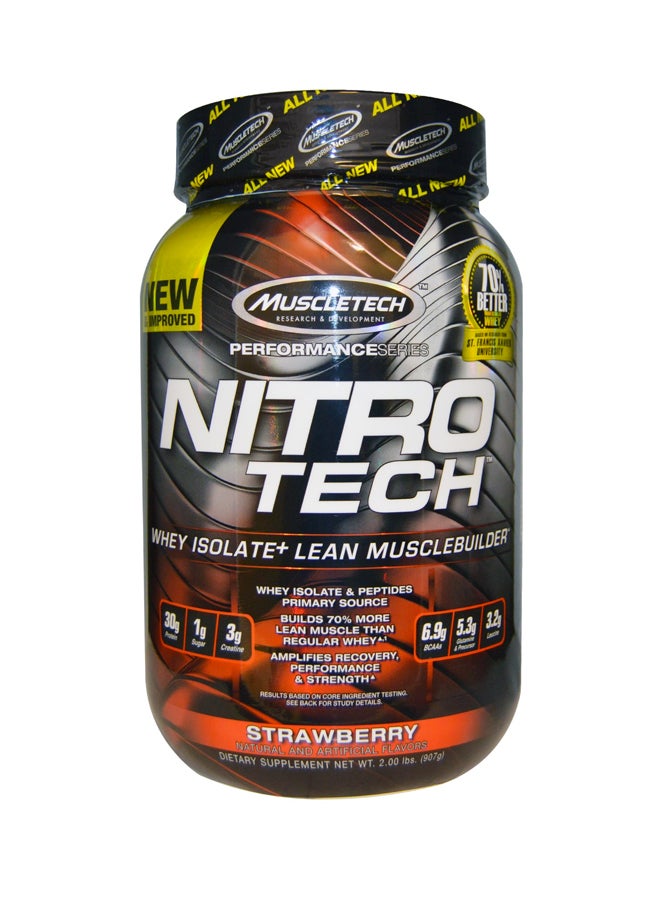MuscleTech Nitro Tech Protein - Strawberry - 907 Gram - Image 1