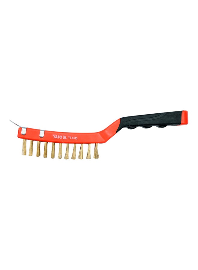 Yato Wire Brush Brass With Plastic Handle Orange/Black