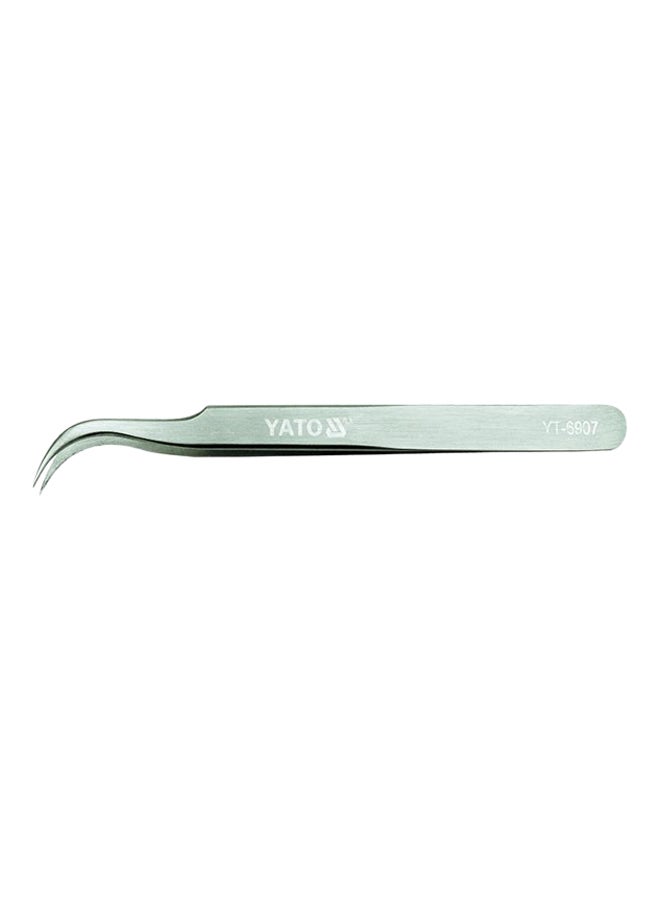 Yato Bend Tweezer Silver 115mm