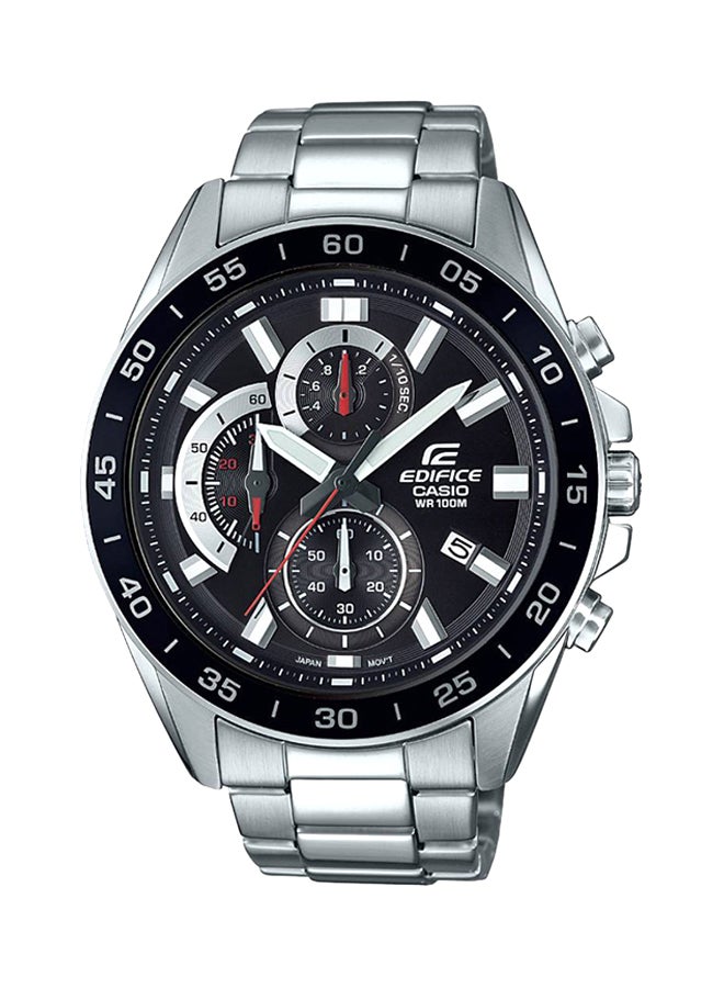 CASIO Men's Edifice Chronograph Watch EFV-550D-1AVUDF - 47 mm - Silver  - Image 1