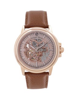 men Leather Analog Watch LA1777ROO