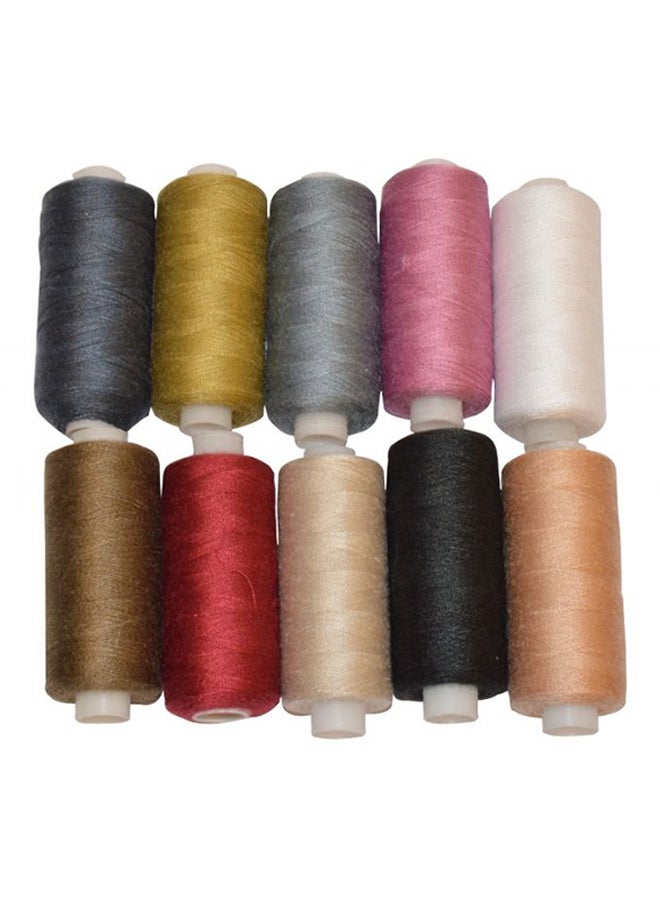 فاشون فن طقم بكرات خيوط من الحزمة B MSM-5046 مكون من 10 قطع أزرق/أبيض/وردي 125جرام