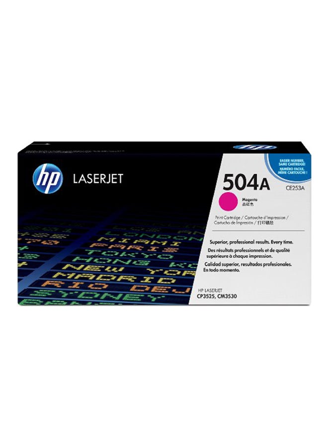 HP 504A Original LaserJet Toner Cartridge Magenta