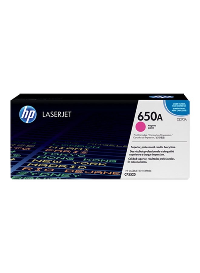 HP 650A LaserJet Toner Cartridge Magenta 
