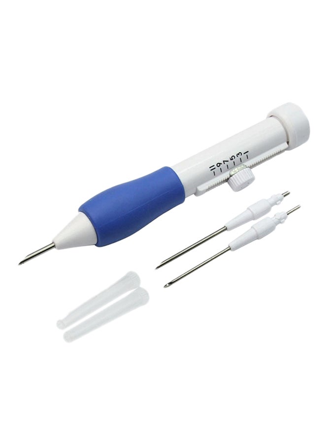 SKC Magic Embroidery Pen MSM-39280 White/Blue/Silver  - Image 1