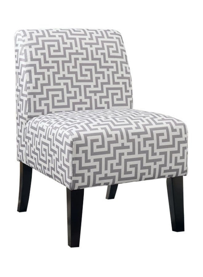 homes r us - Abbyson Accent Chair White/Grey/Black - Image 1