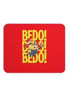 Flexible Non-Slip Thick Neoprene Mousepad Minions Bedo Bedo Bedo Fire Station