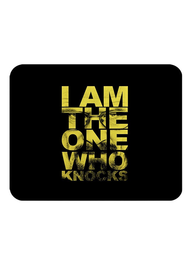 LOUD UNIVERSE Flexible Non-Slip Thick Neoprene Mousepad I Am The One Who Knocks Heisenberg Breaking Bad TV Show 