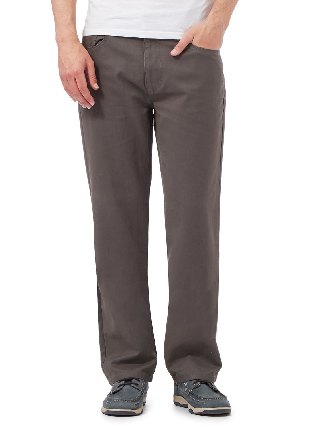 Maine New England Grey Bedford trousers