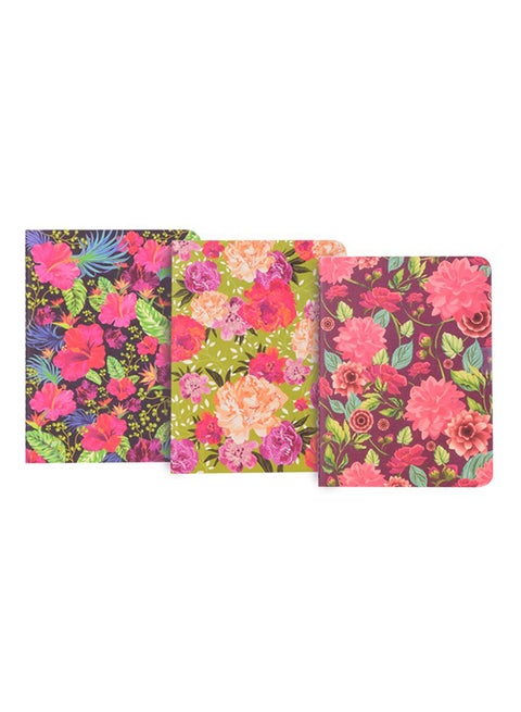 Set Of 3 Bloomingdales Notebook Multicolour