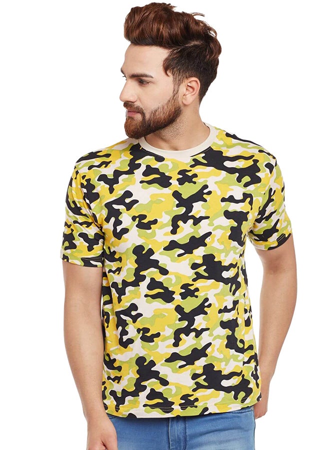 Camouflage T shirt Green/Yellow/Black - v1521962127/N13817939V_1