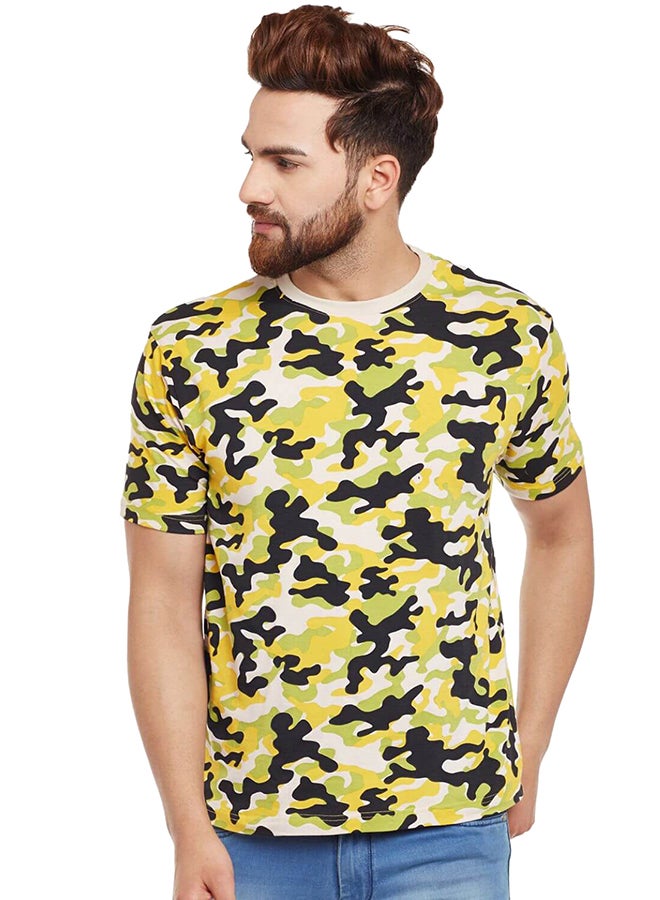 Visavi Camouflage T shirt Green/Yellow/Black - Image 1