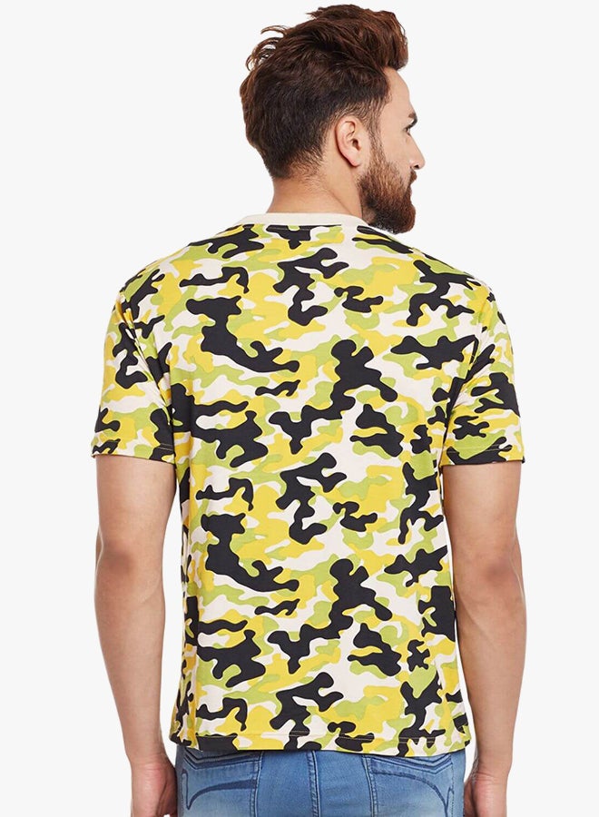 Visavi Camouflage T shirt Green/Yellow/Black - Image 2