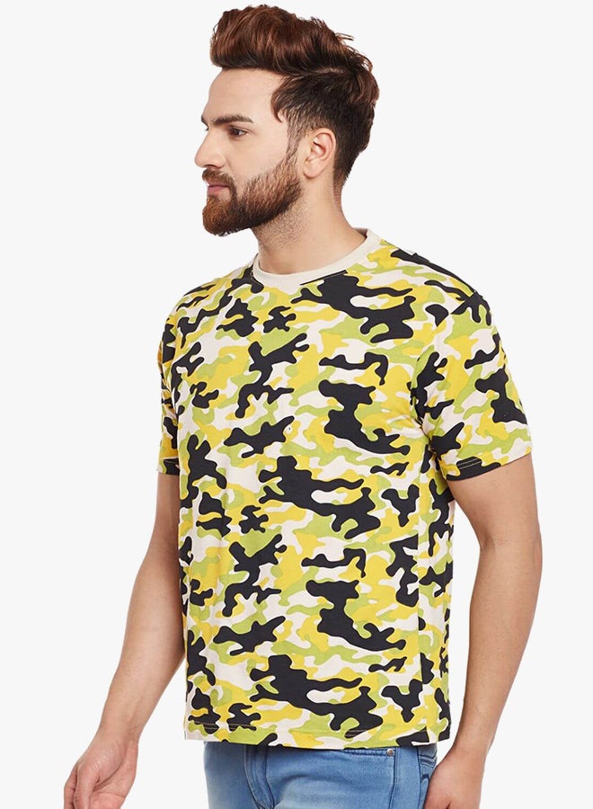 Visavi Camouflage T shirt Green/Yellow/Black - Image 3