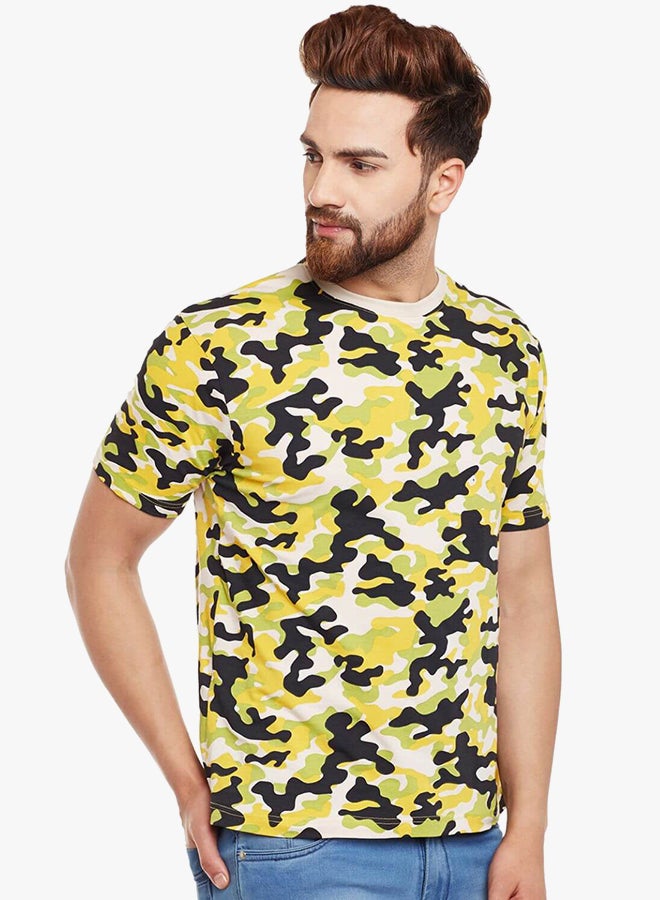 Visavi Camouflage T shirt Green/Yellow/Black - Image 4