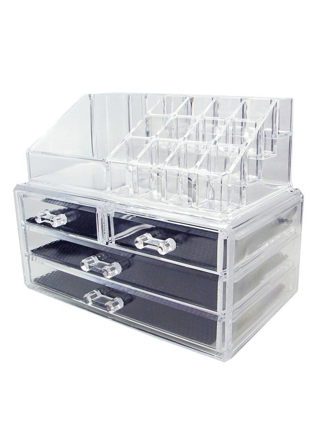 منظم مستحضرات التجميل شفاف - Image 1