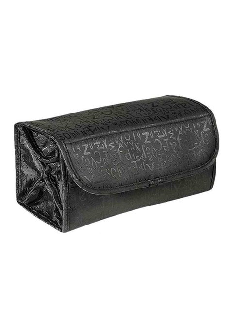 Makeup Organizer Roll Up Travel Bag Black