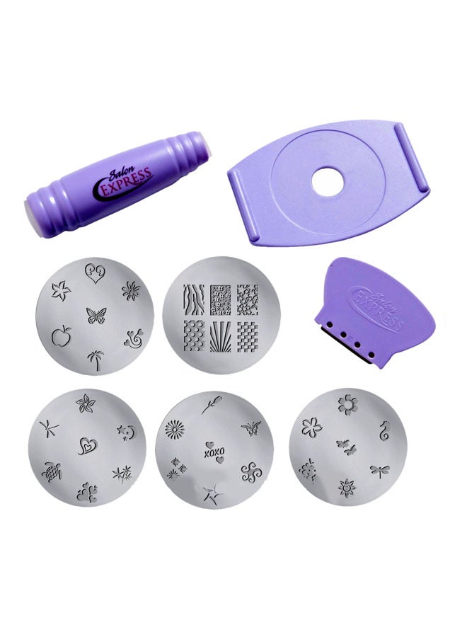 3-Piece Nail Art Kit Purple - Image 1