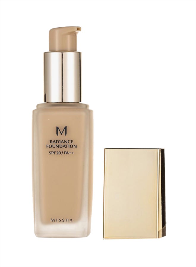 Missha - M Radiance Foundation SPF20/PA++ No.21 Light Beige - Image 1