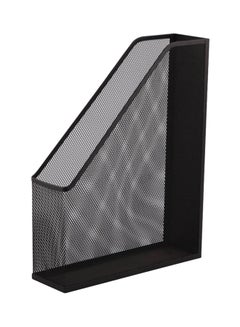 PARTNER Metal Mesh Magazine Organizer Black 