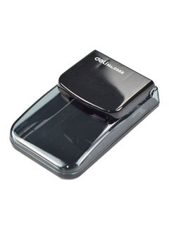Deli Paper Clip Holder Mettalic Grey  - Image 1