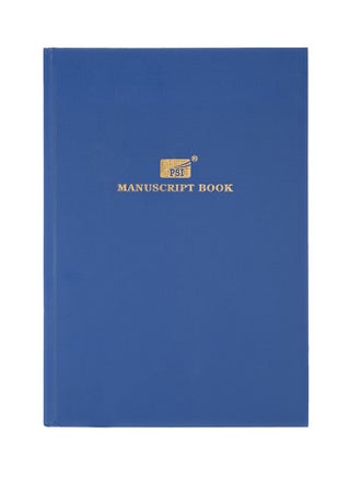 A4 Ruled Manuscript Foolscap Book Blue - v1521971204/N13820959A_1