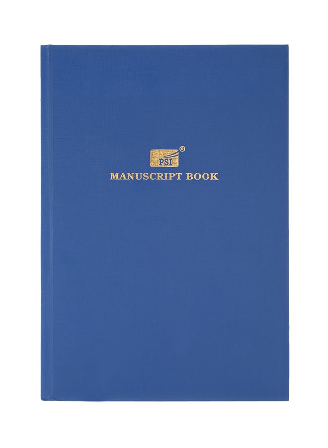 Psi - Ruled Manuscript Foolscap Book Blue - Image 1