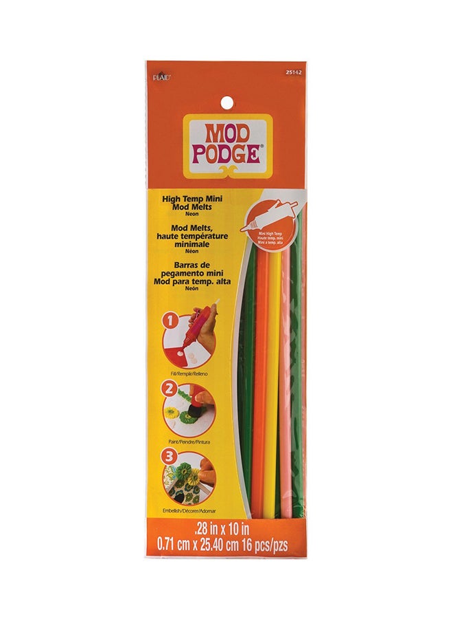 PLAID Mod Podge High Temperature Mini Mod Melts - Neon Multicolour