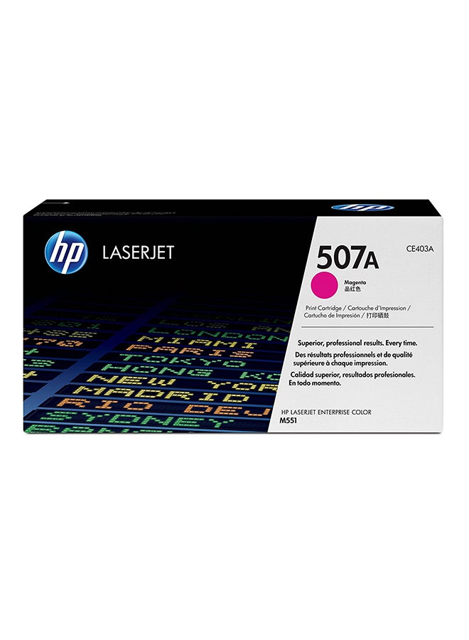 HP 507A LaserJet Toner Cartridge Magenta - Image 1