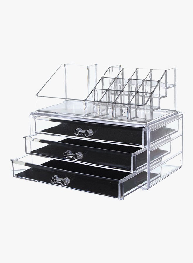 حقيبة منظمة لأدوات التجميل شفاف - Image 2