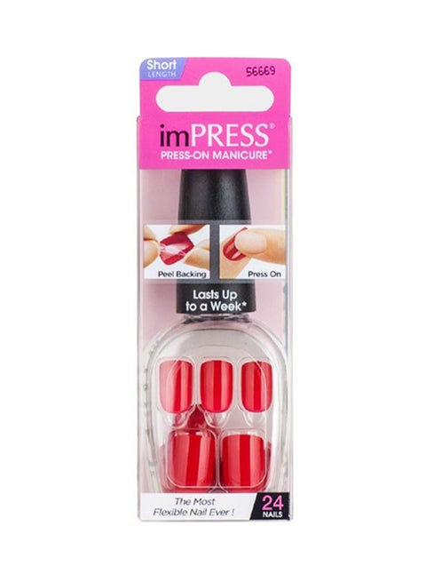 Call My Agent Nails Set Red