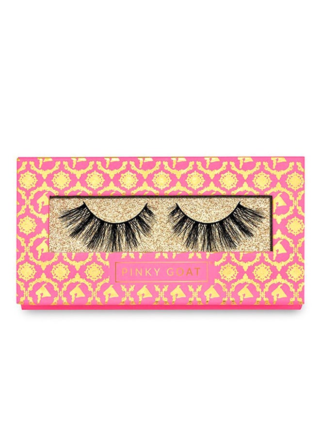 PINKY GOAT Ahdab Deluxe 3D Silk Lashes Black  - Image 1