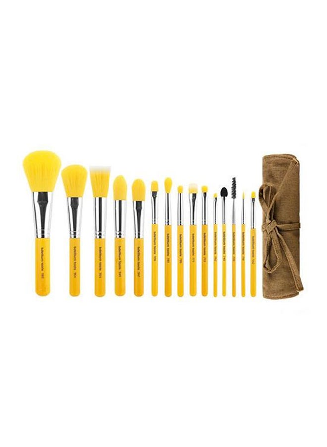 بديليوم تولز طقم يحتوي على 15 فرشاة مصنوعة من البامبو أصفر - Image 1
