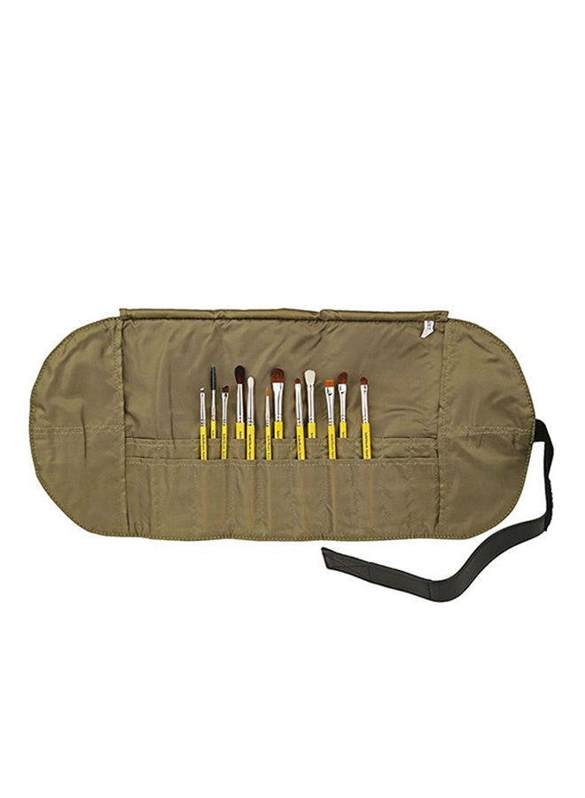 Bdellium Tools - 12-Piece Travel Line Eyes Brush Set Yellow - Image 1