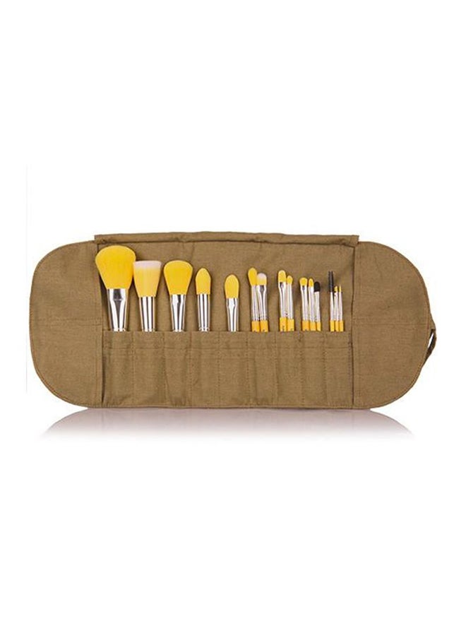 بديليوم تولز طقم يحتوي على 15 فرشاة مصنوعة من البامبو أصفر - Image 4