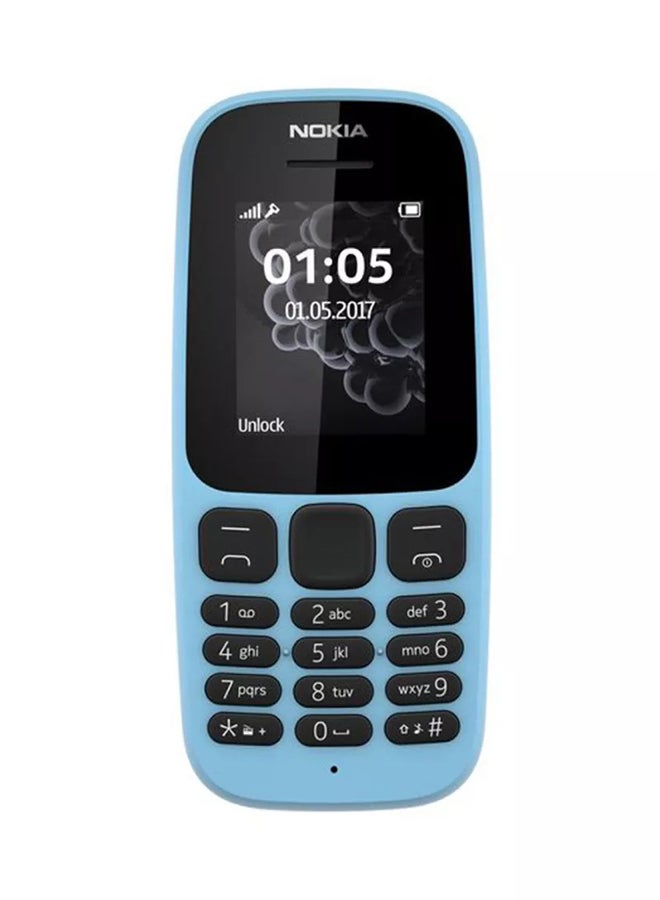 نوكيا هاتف 105 بلون أزرق وذاكرة داخلية 4 ميجابايت يدعم تقنية 2G  - Image 2