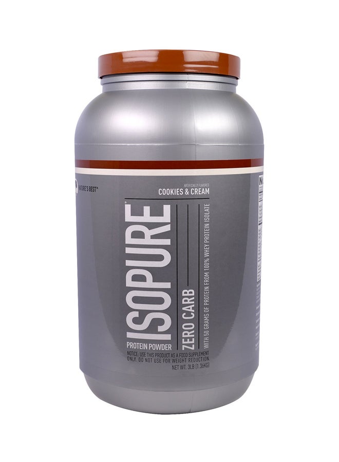 Natures Best Isopure Zero Carb  - 3lb Cookies & Cream