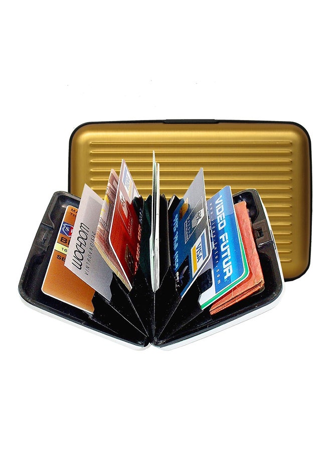 AS SEEN ON TV - Aluminum Wallet Gold - Image 1