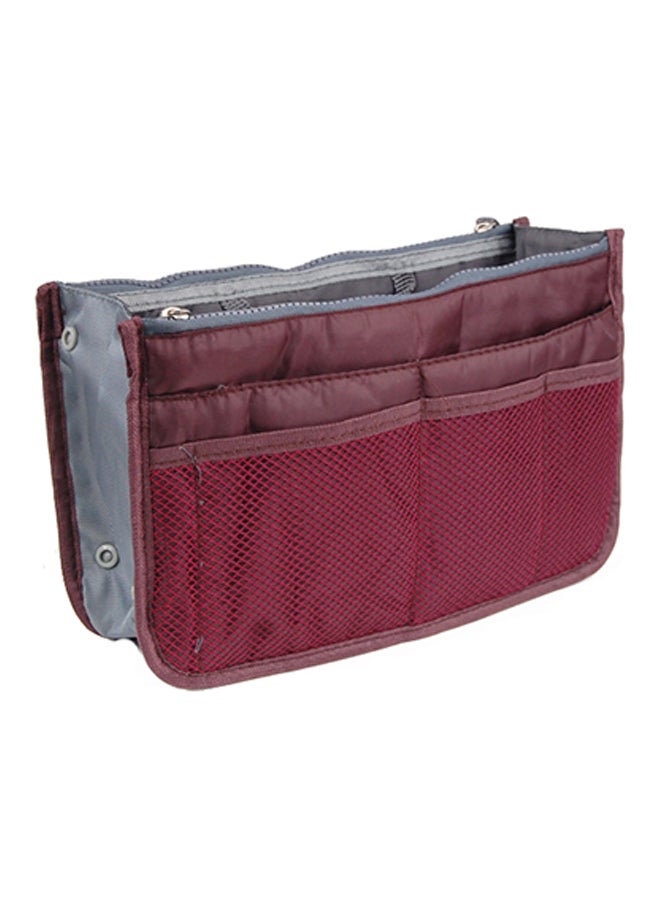 BeeCool 13 Pocket Hand Bag Organizer Wine Red 