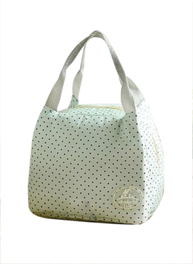 Insulated Lunch Bag Green/Black/Grey 15.5x21x17centimeter 