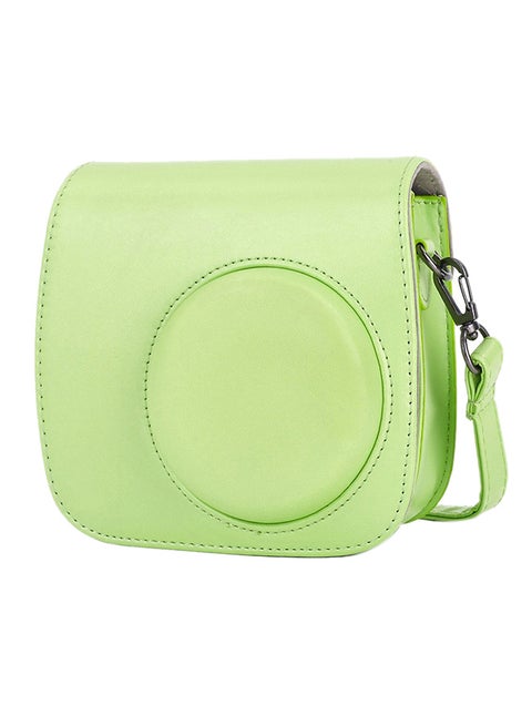 Instax Mini 9 Instant Camera With PU Leather Bag Case Lime Green