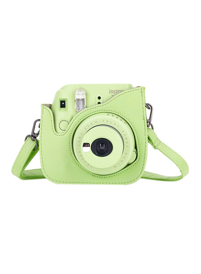 Instax Mini 9 Instant Camera With PU Leather Bag Case Lime Green