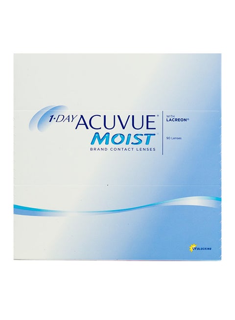 Pack Of 90 Moist Daily Disposable Clear Lenses