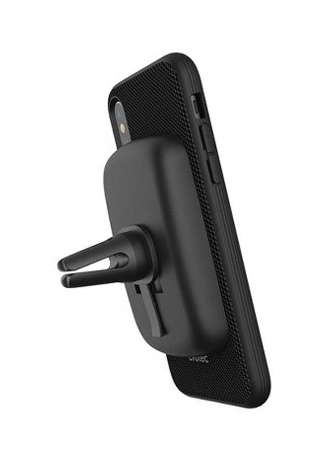 EVUTEC Back Case Cover For Apple iPhone X With AFIX+ Magnetic Mount Black - Image 1