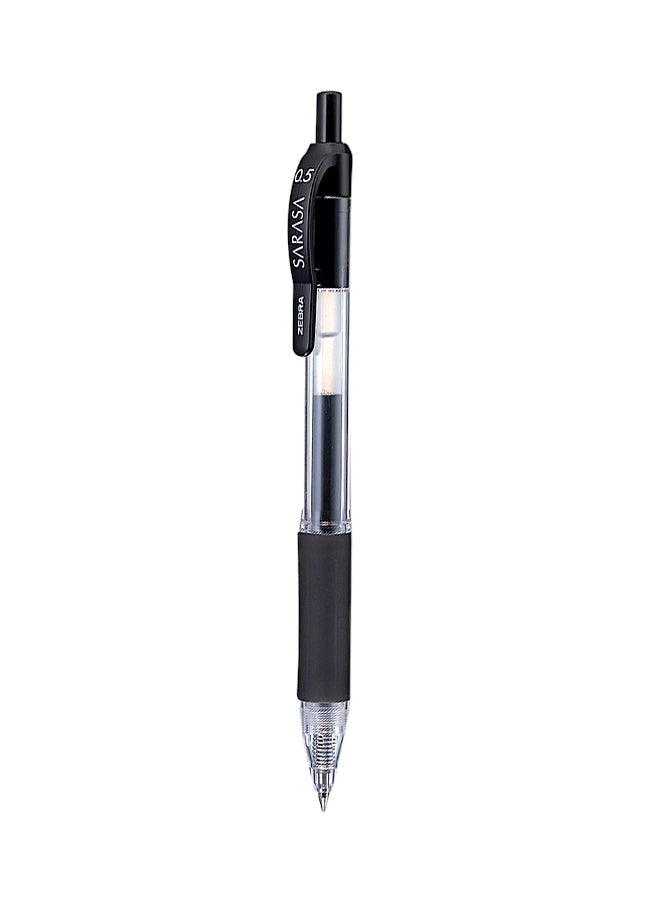 ZEBRA Sarasa Clip Retractable Gel-Ink Pen Black 