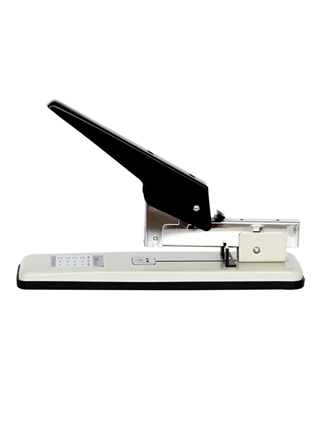 Deli Multi-Purpose Heavy-Duty Stapler Beige/Grey - Image 2